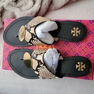 Tory Burch leather disc sandal